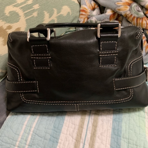 Michael Kors❤️🎁classic📌rare beautiful vintage📌Black Leather satchel - Picture 4 of 16